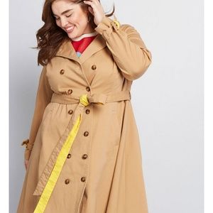 A line Trench with Yellow Trim 2x Modcloth